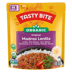 Tasty Bite vegan all-natural ingredients for plant-based convenience.