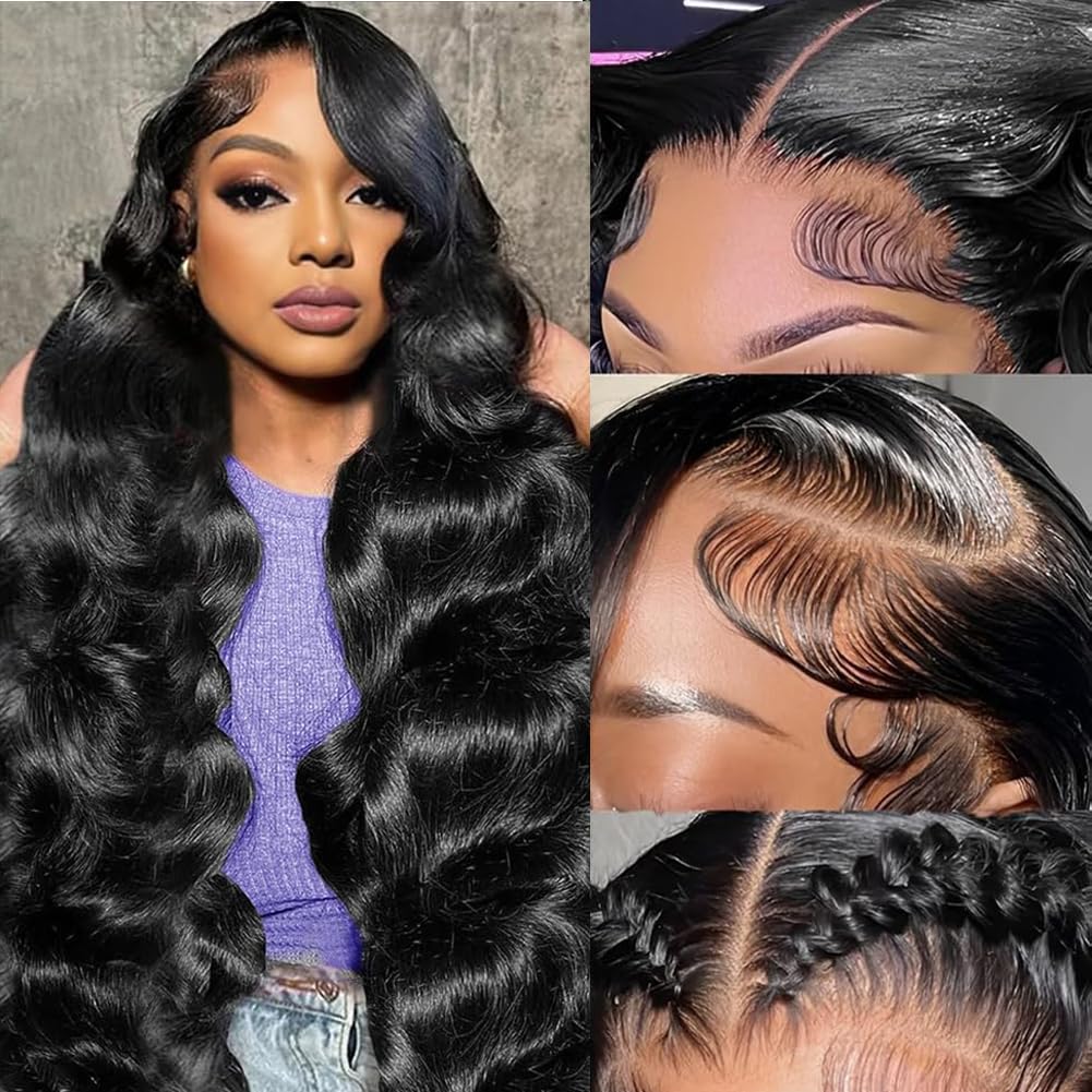 Tasumla wig detail with baby hairs for a realistic edge