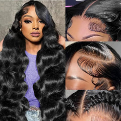 Tasumla wig detail with baby hairs for a realistic edge