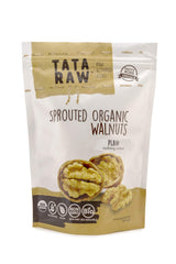 Tata Raw Sprouted Walnuts 1lb pack for convenient, omega-3 rich snacking