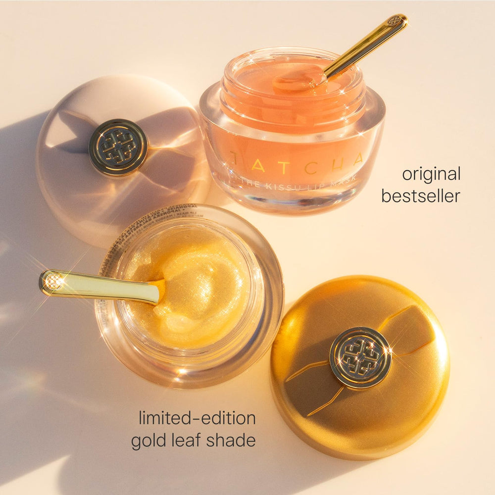 TATCHA Kissu Gold Leaf Lip Mask night-use glow hydrates overnight