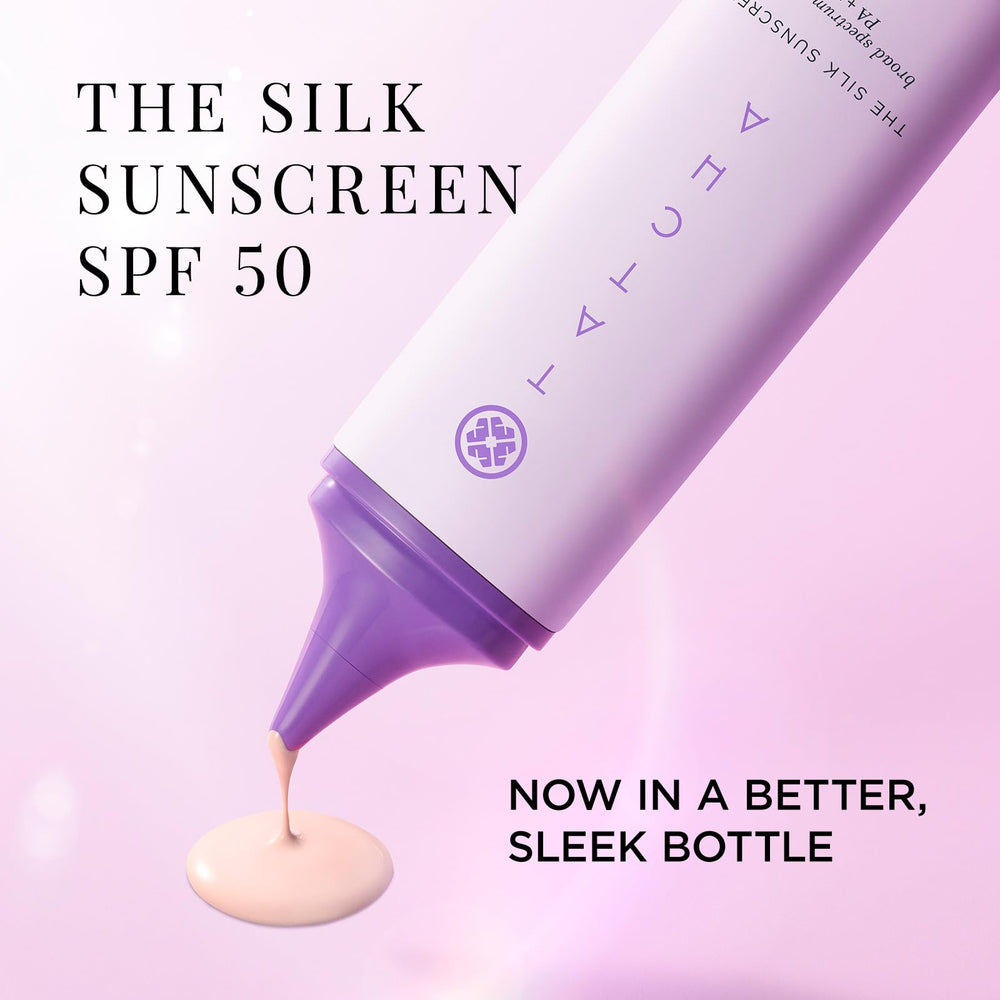 TATCHA Silk Sunscreen new packaging conveys modern premium design.