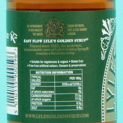 Lyle's Golden Syrup label close-up, showcasing classic baking sweetness.