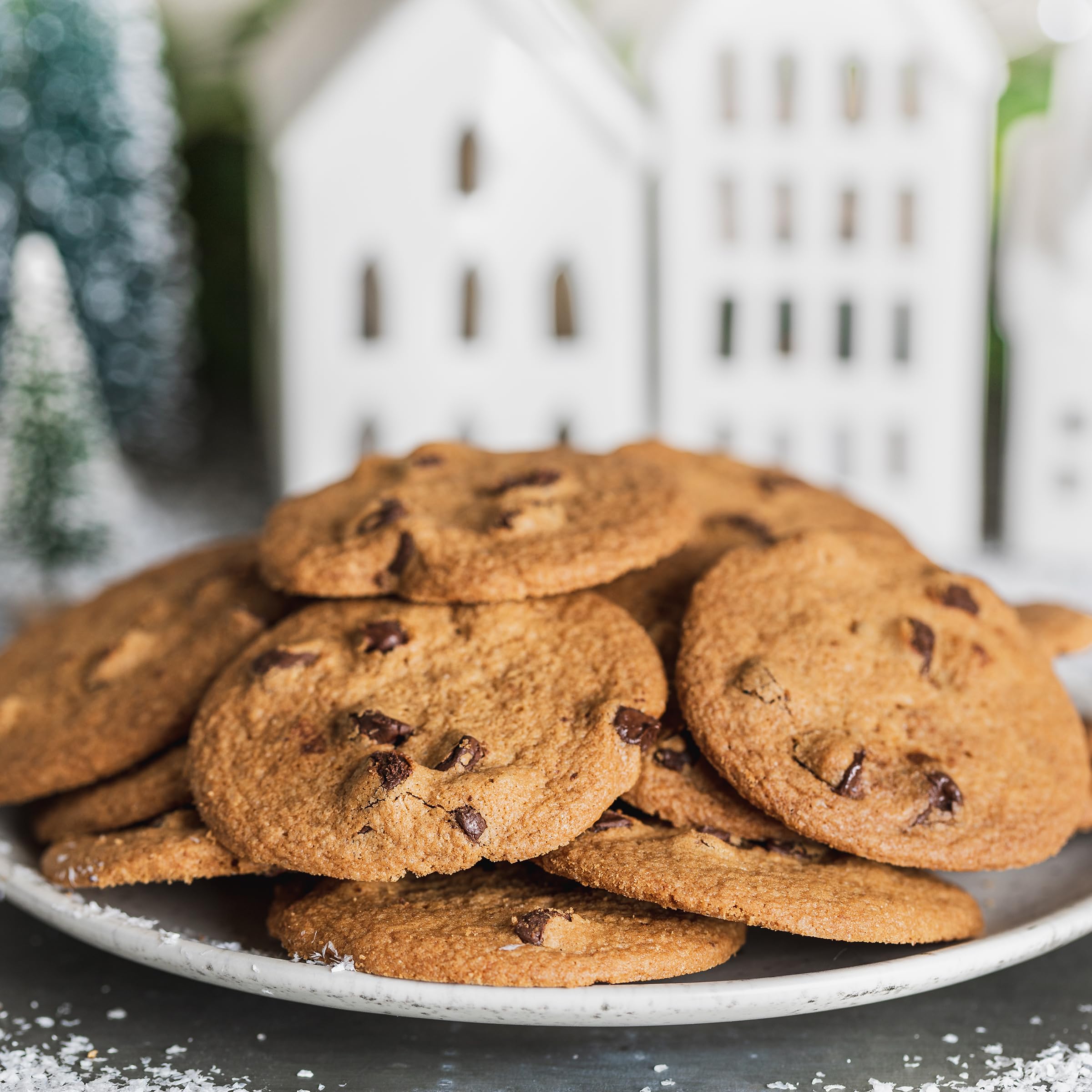 Crushed Tate's cookies add texture to desserts.