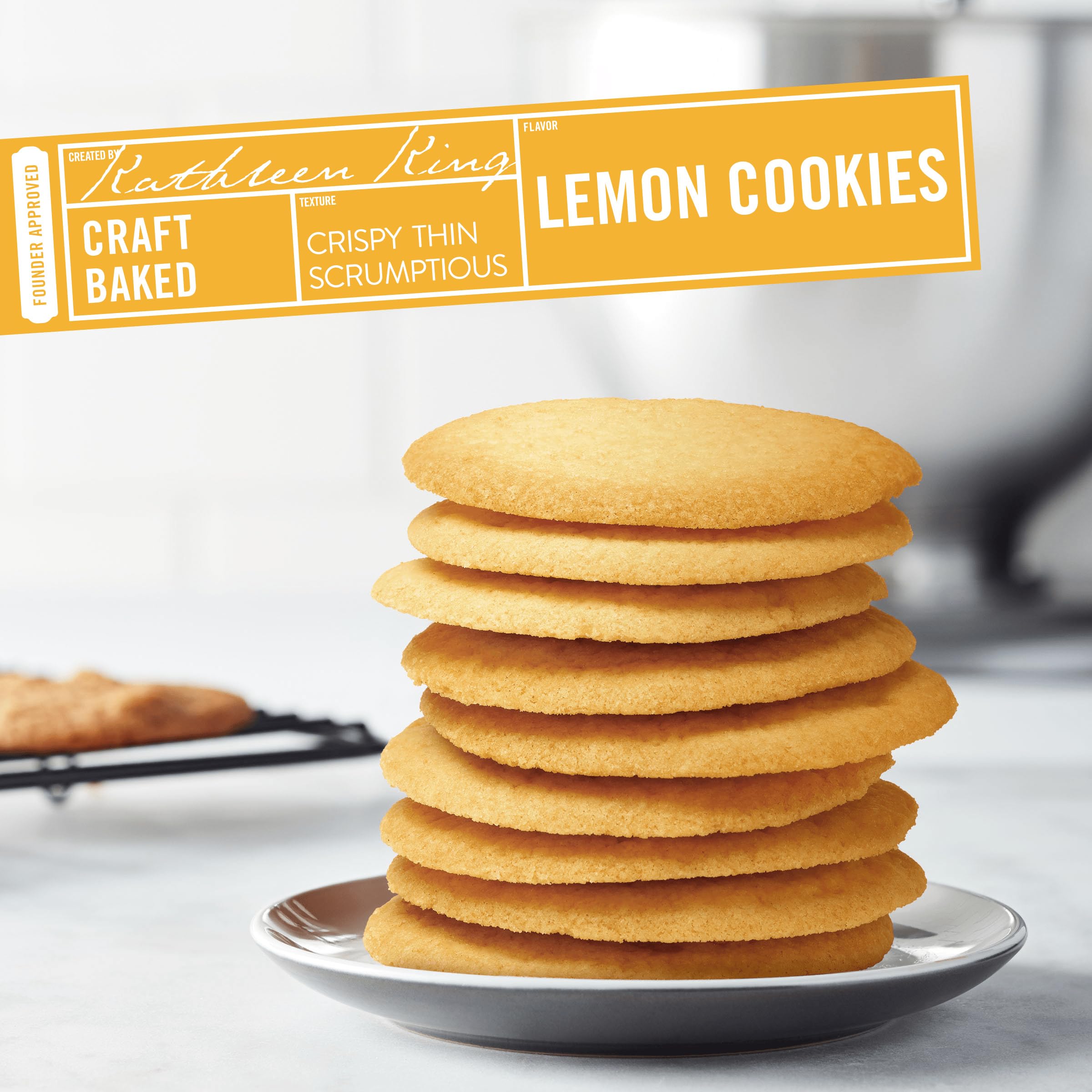Tate's Bake Shop Lemon Cookies 7 oz bag kept fresh after opening.