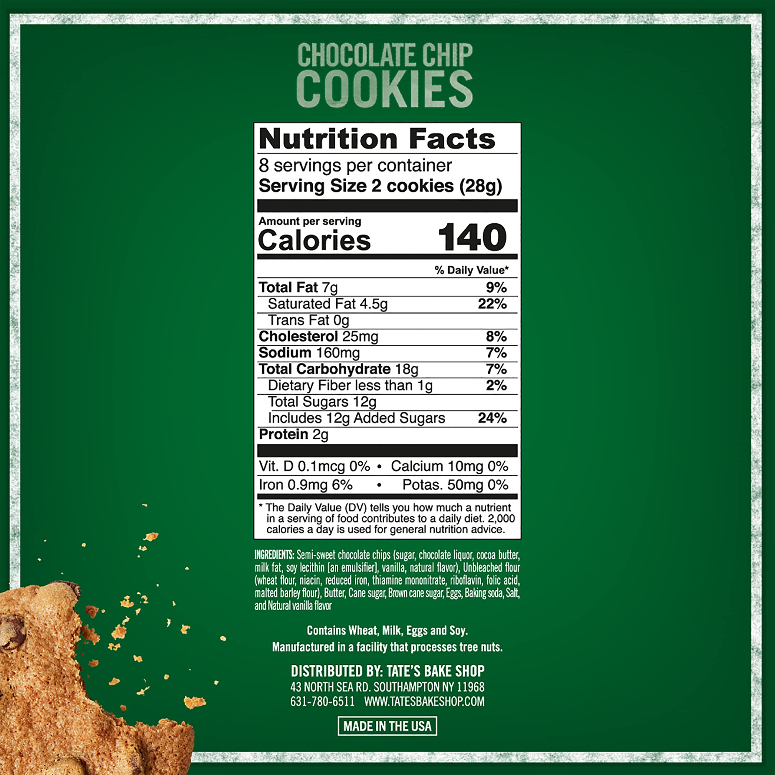 Two boxes of Tate’s cookies packaging display for quick on-the-go snacking.