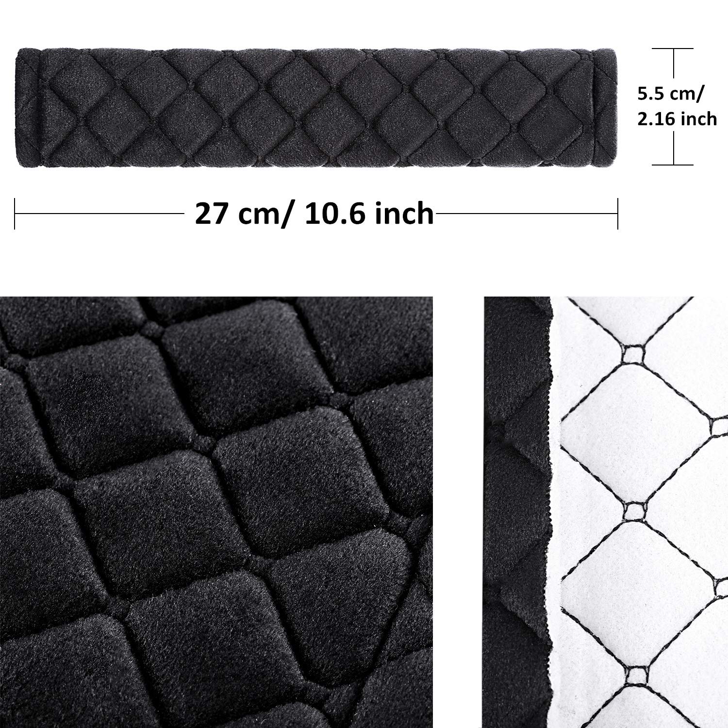 Tatuo soft foam seatbelt pad protects shoulders and clothing