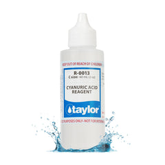 Taylor cyanuric acid 2oz bottle for Taylor test kits supports reliable testing