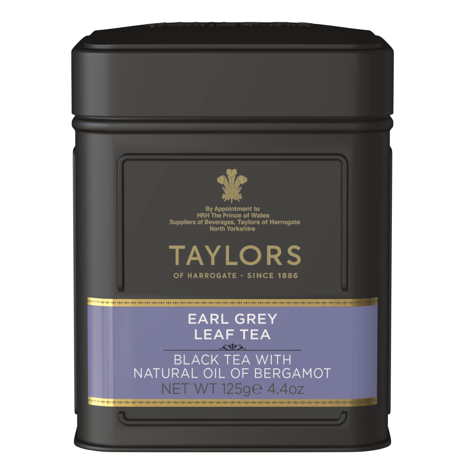 Taylors of Harrogate Earl Grey loose leaf tea tin with premium aroma