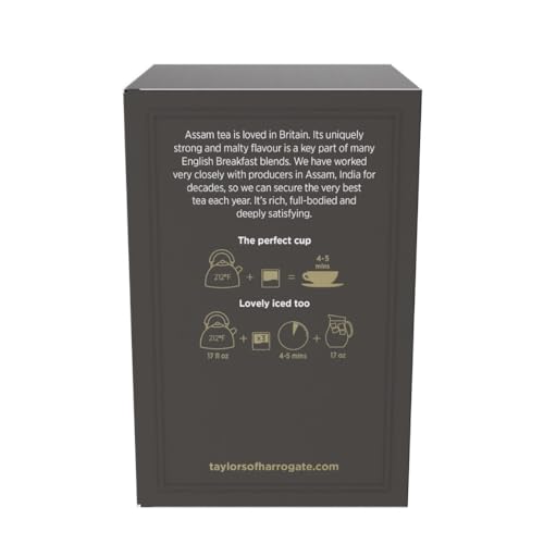 Hot or iced Taylors Assam tea delivers a bold morning pick-me-up