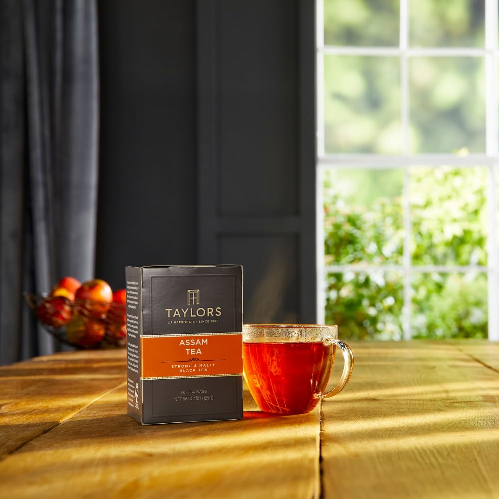 England packaged Assam tea with sustainability marks