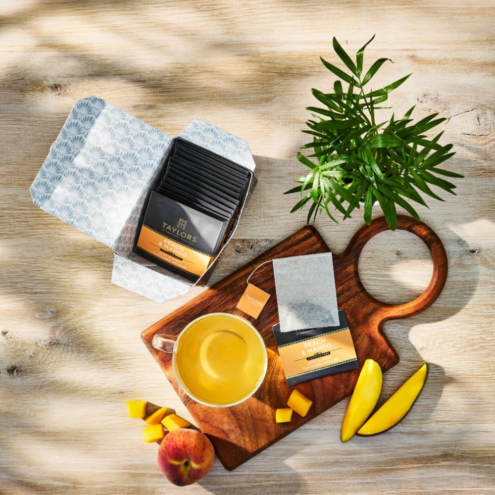 Brewing guide demonstrates 4–5 minute steep for rich flavor.