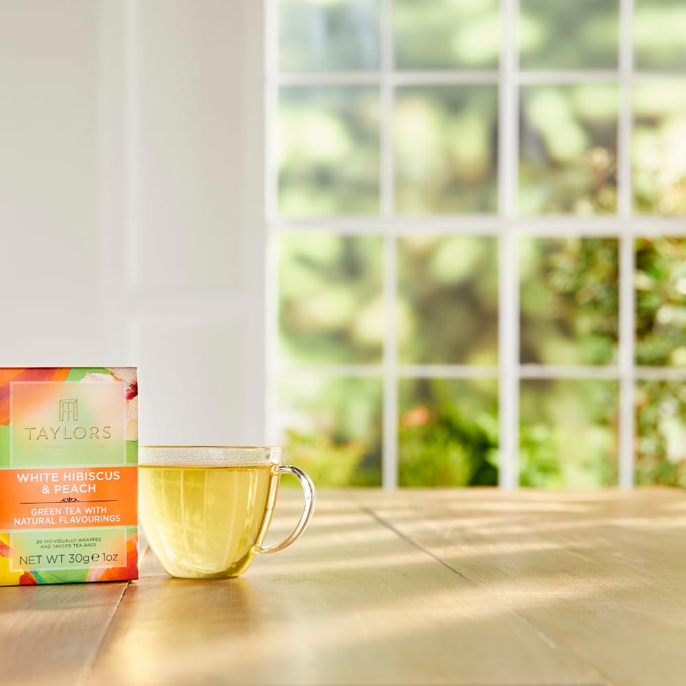Taylors of Harrogate tea brewed hot or iced for refreshment.