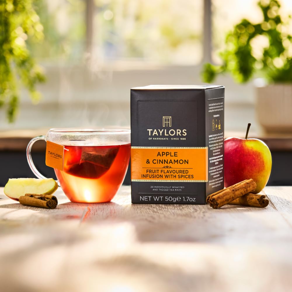 Taylors of Harrogate Apple and Cinnamon iced tea served refreshing