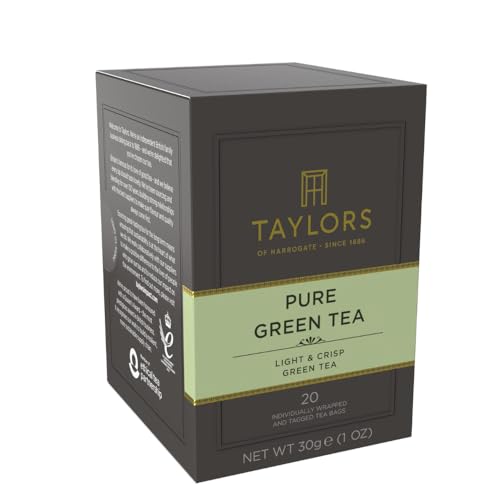 Steeped Taylors of Harrogate Pure Green Tea in a cup ready to enjoy