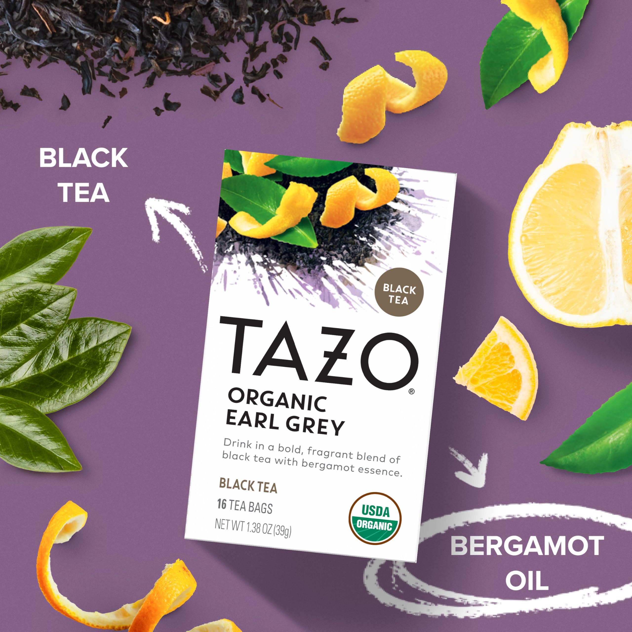 Steeping with TAZO Organic Earl Grey for a fragrant brew