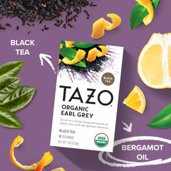 Steeping with TAZO Organic Earl Grey for a fragrant brew