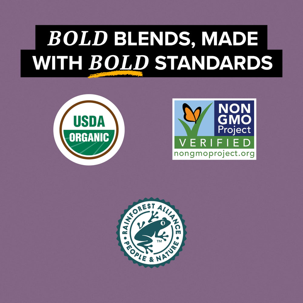 Non-GMO label on TAZO Earl Grey packaging