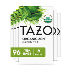 TAZO Organic Zen Green Tea bags in a box for an easy daily ritual