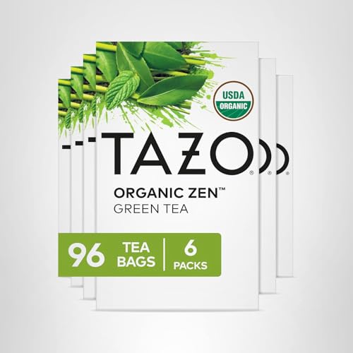 TAZO mint garnish and tea cup ready to brew