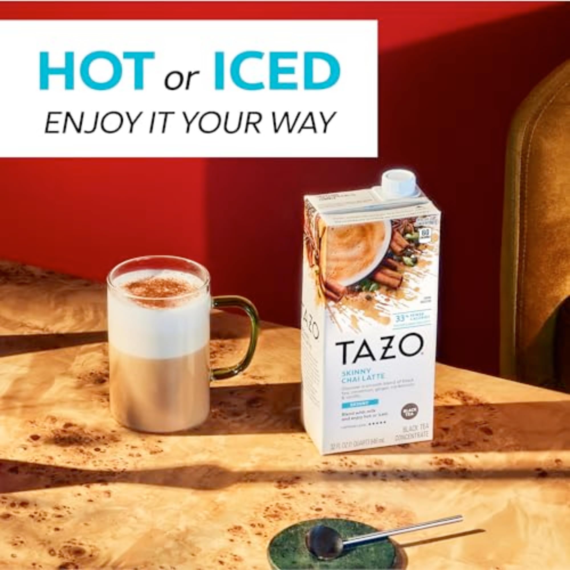 Spice jar collection representing chai flavors in TAZO blend