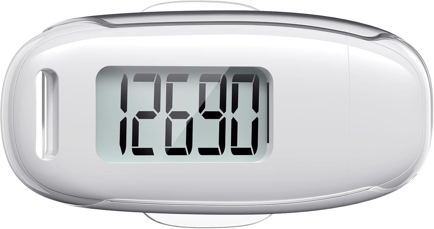TAZUZFLA 3D pedometer front view for accurate daily step counting