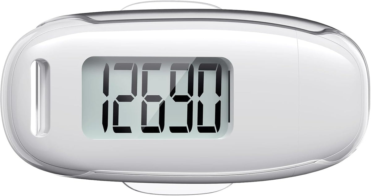 TAZUZFLA 3D pedometer front view for accurate daily step counting