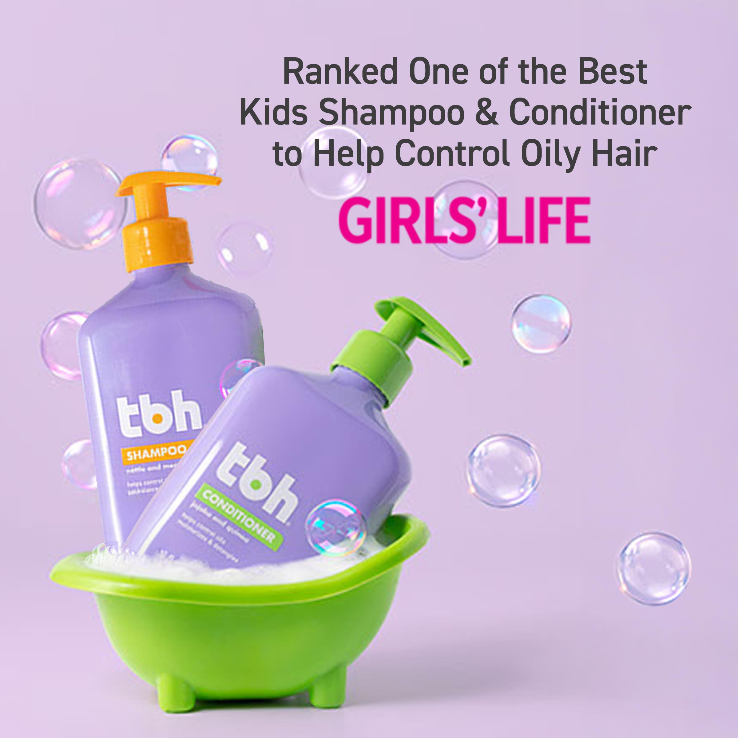 TBH kids-teen bathroom setup presents easy-to-use hair care ritual