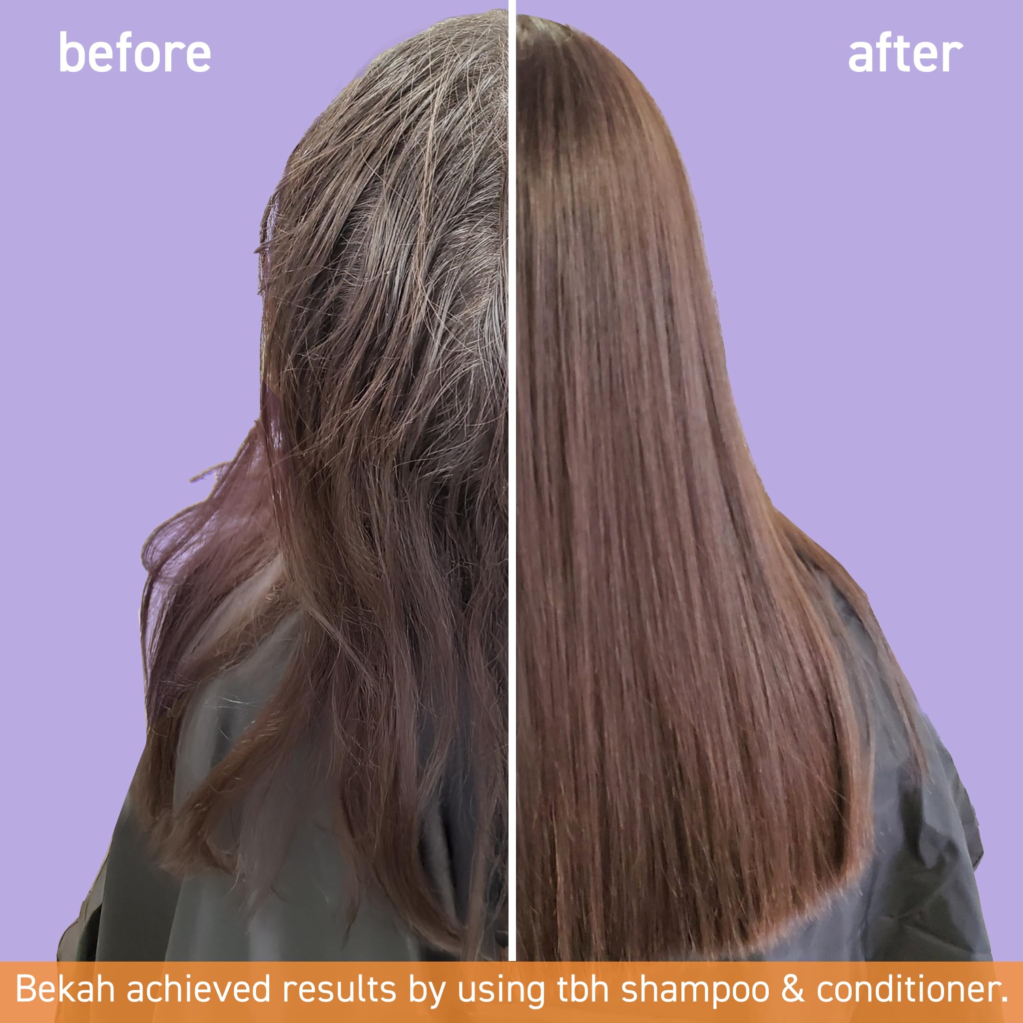 TBH conditioner label closeup highlights nourishing blend for soft hair
