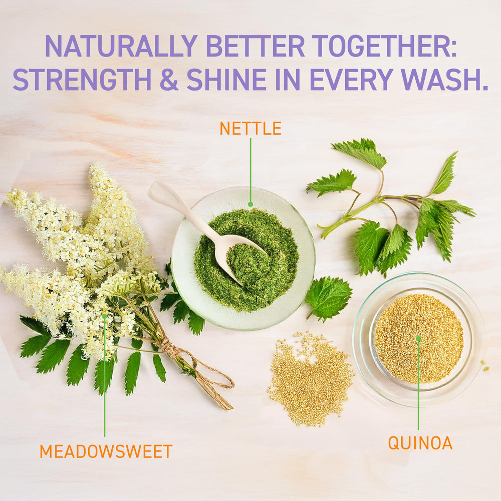TBH shampoo label closeup highlights clean ingredients for tweens