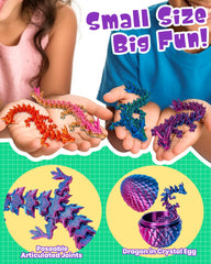 TBOLINE bendable dragon figure for tactile play and storytelling