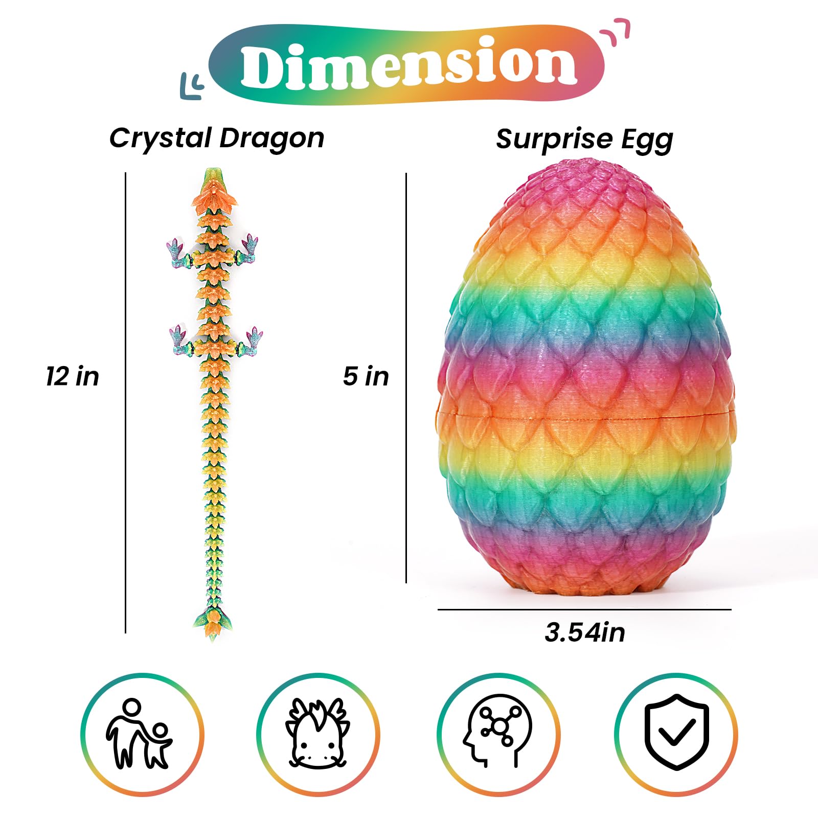 TBOLINE eco-friendly PLA dragon egg safe for kids and planet