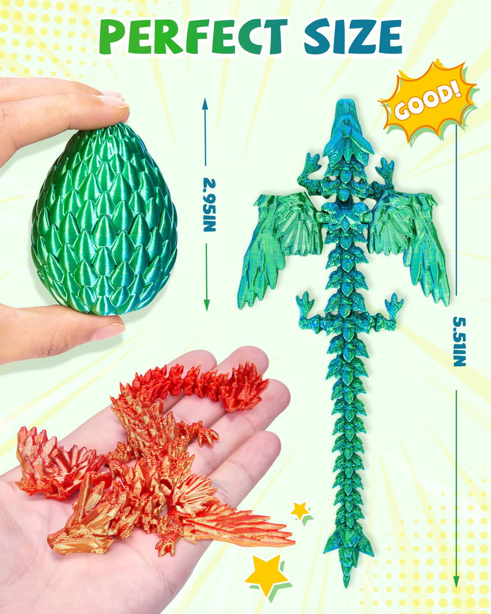 TBOLINE prefilled Easter eggs with dragons for classroom sharing