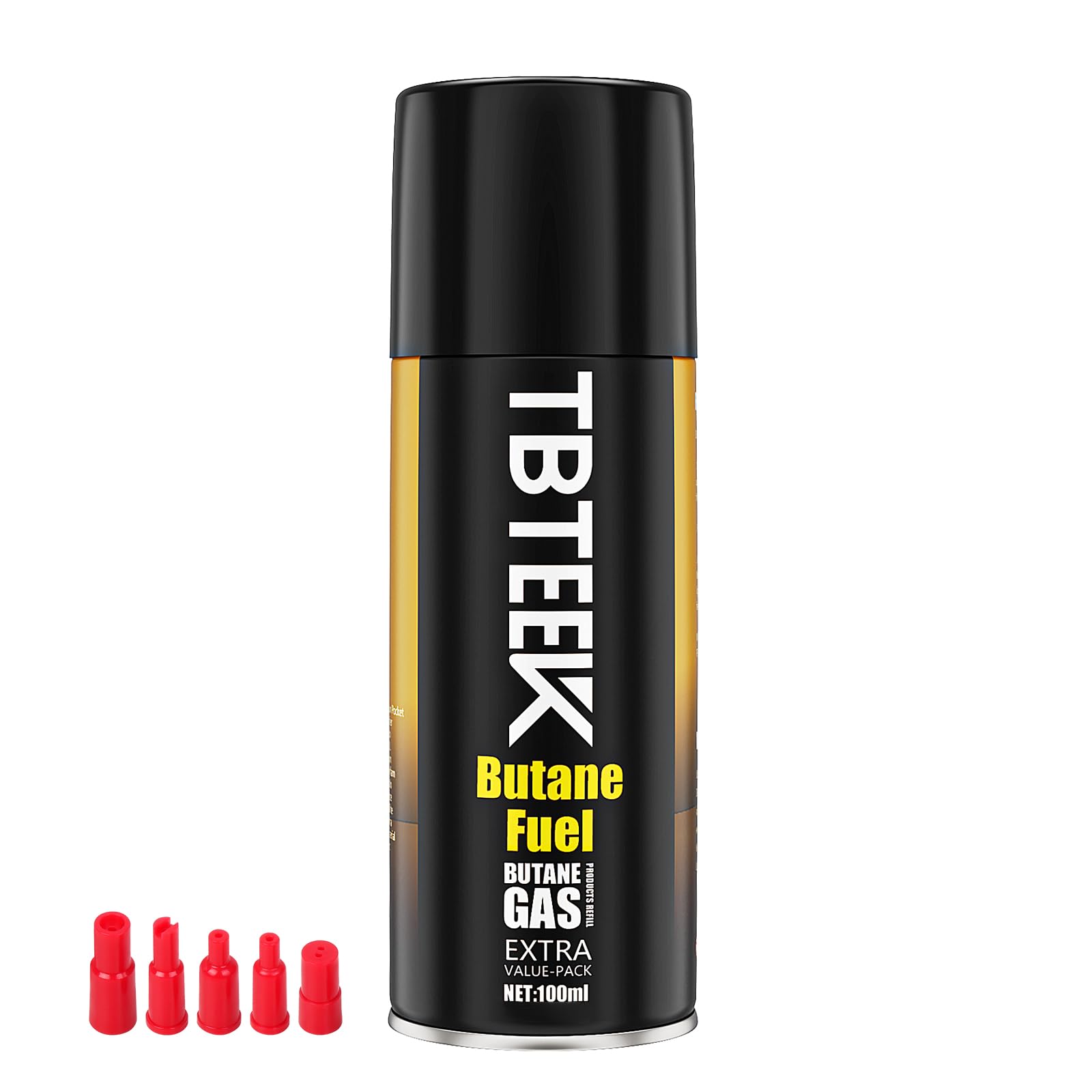 TBTeek butane refill 100ml unboxed canister for easy, on-the-go fueling.