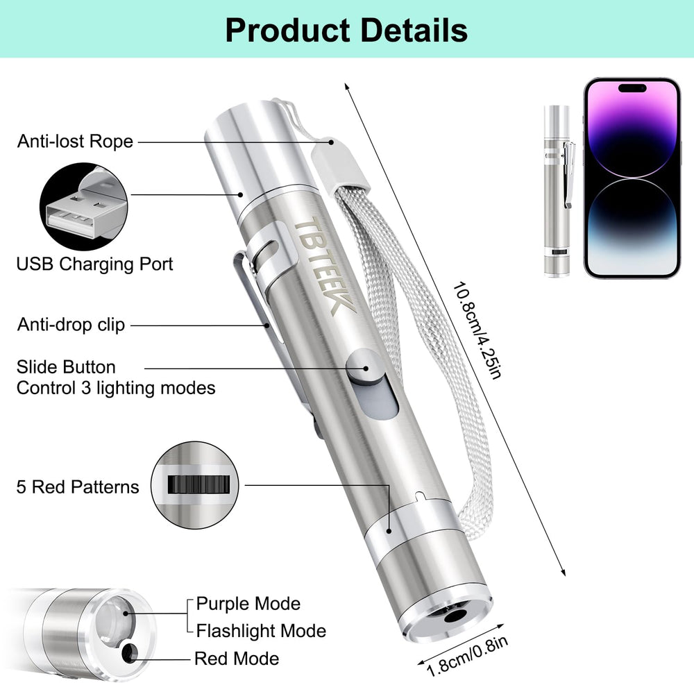 TBTeek stainless steel casing adds durability and a premium feel