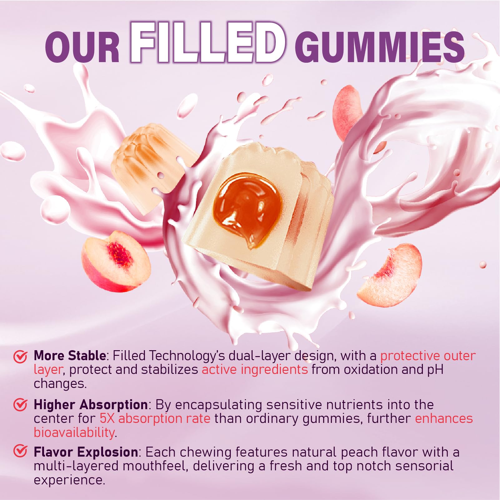 Beauty-focused vitamins for skin, hair, and nails with Tcemundry 50+ gummies
