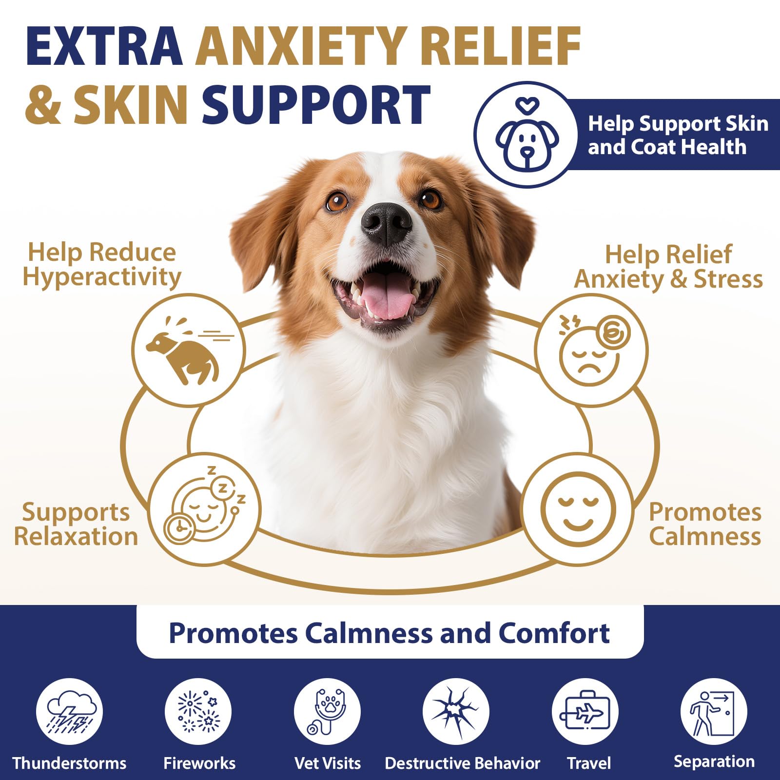 Tciika melatonin calm dog chews helps reduce stress and promote sleep