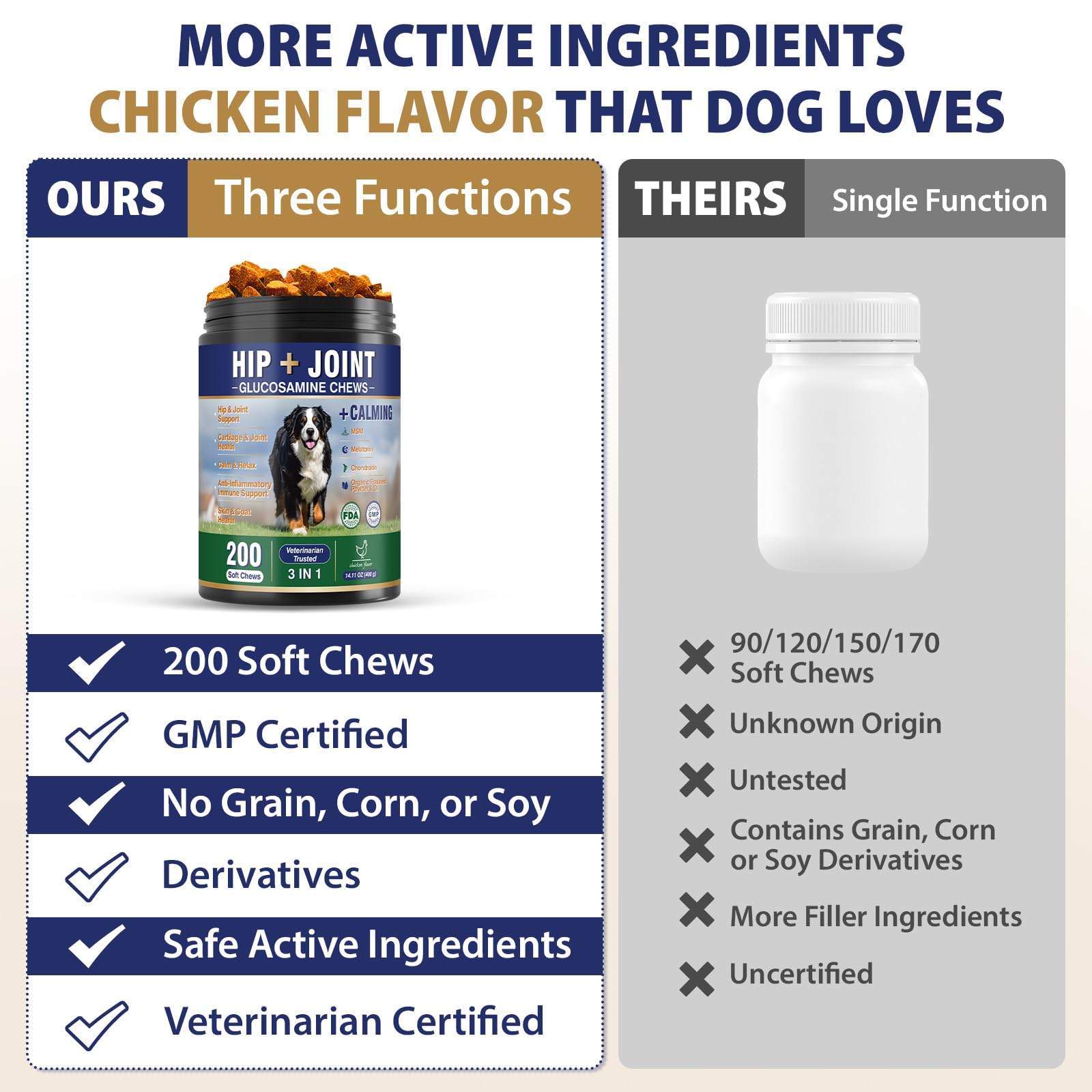 Tciika turmeric anti-inflammatory dog chews natural support for stiffness