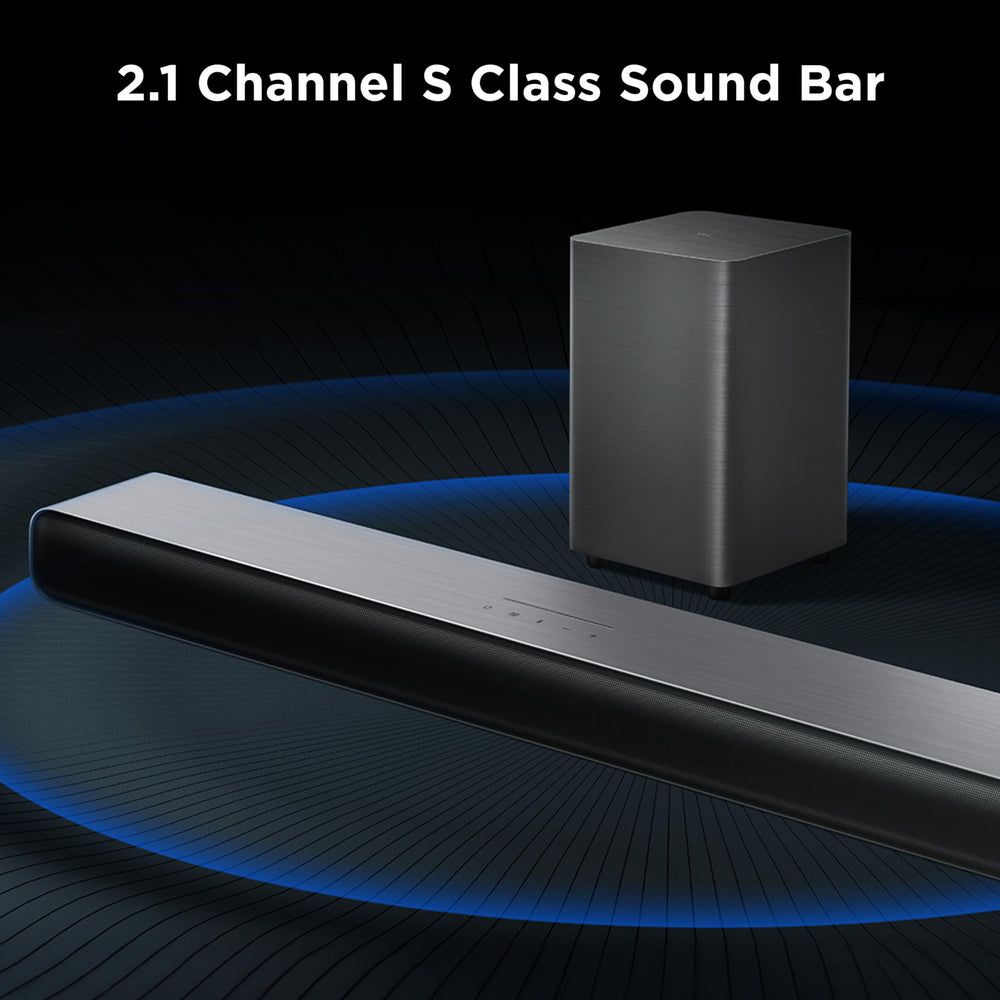 TCL S55H wireless subwoofer adds deep bass for movies and music.