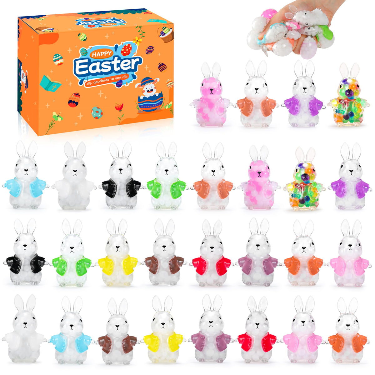 TCRDDQF Easter bunny squishies for calming handheld play