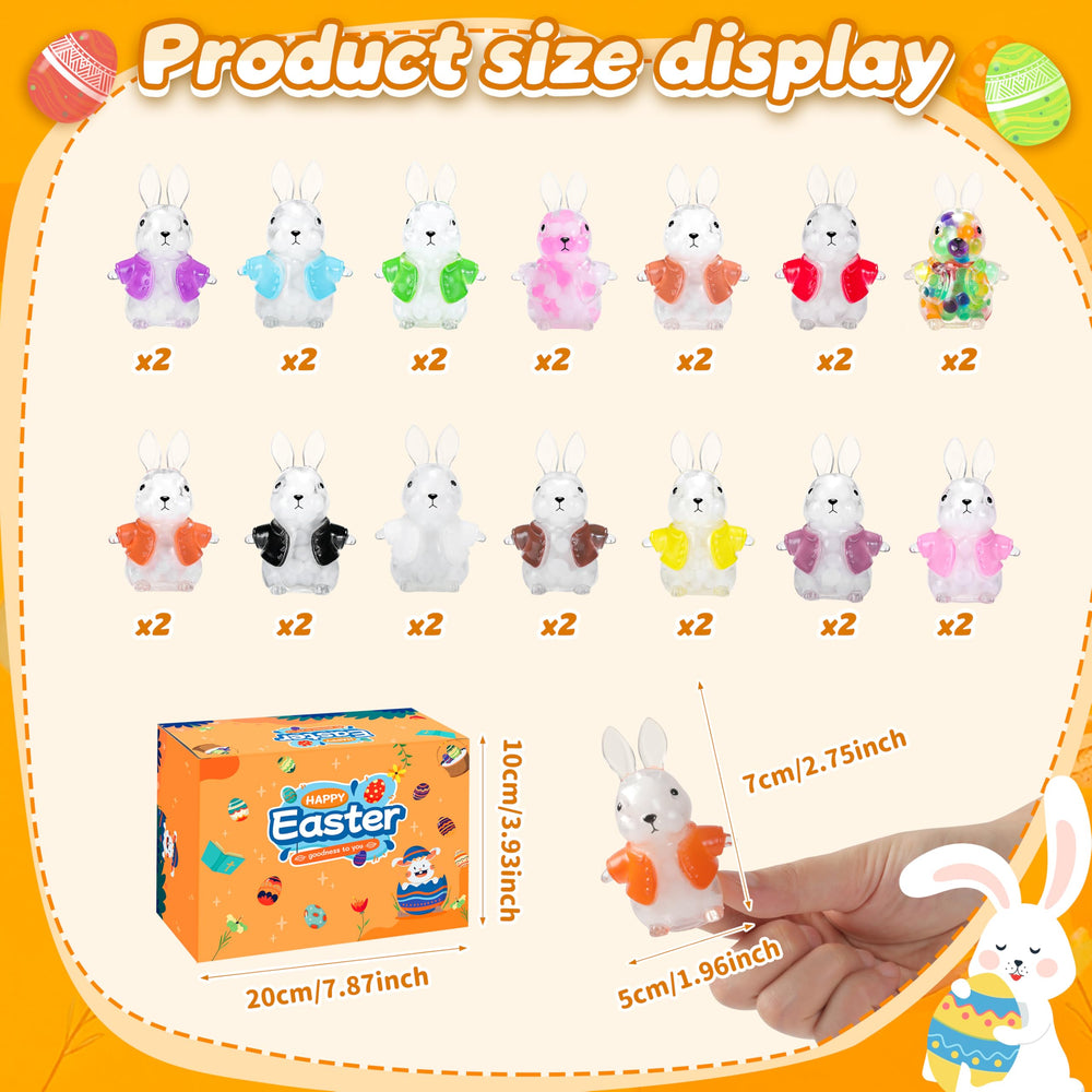 TCRDDQF Easter egg filler pack featuring colorful bunnies for baskets