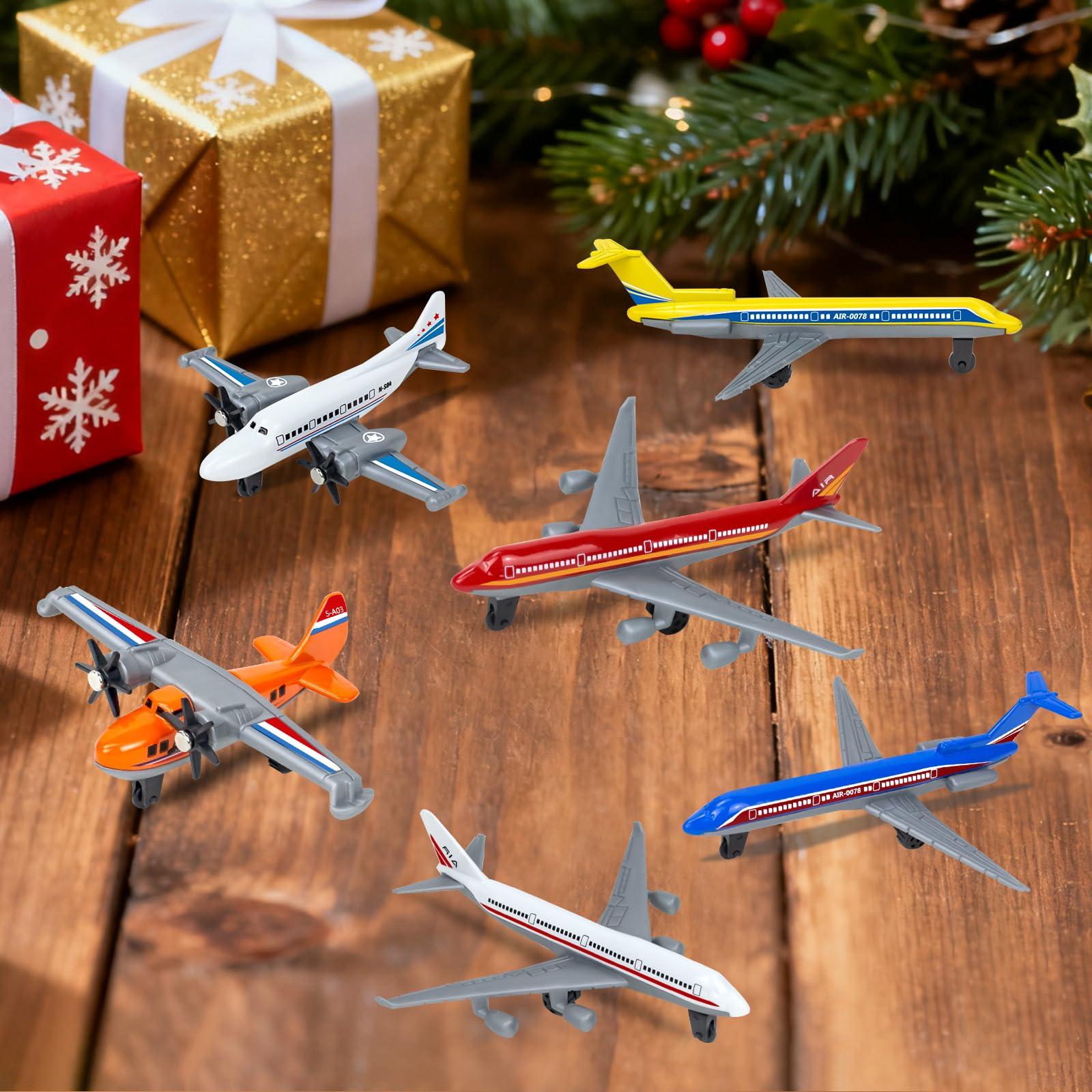 Tcvents diecast airplane collection ready for display and showpiece
