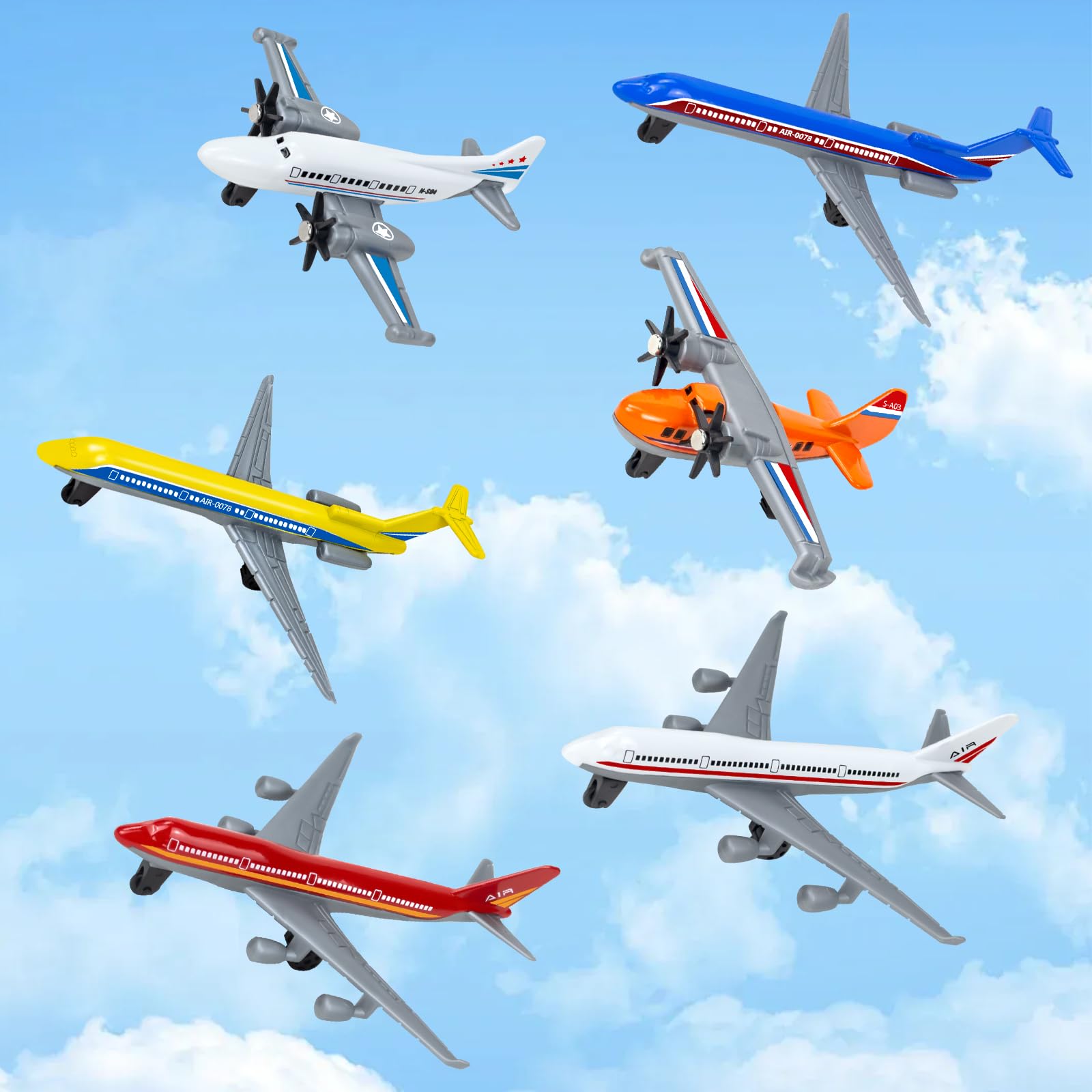 Tcvents kid-friendly airplanes perfect for party favors and cake toppers