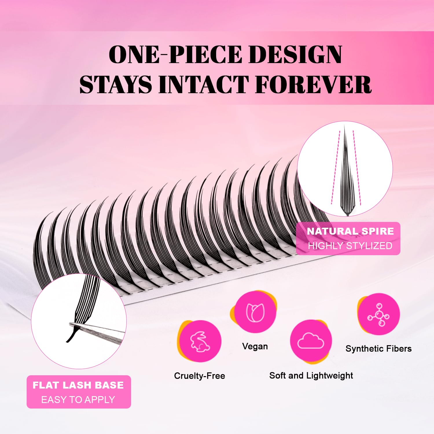 TDANCE Premade fans save time during professional lash applications