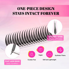 TDANCE Premade fans save time during professional lash applications
