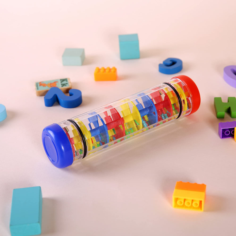 Two 8-inch rain sticks from TDOCK ready for group or solo play