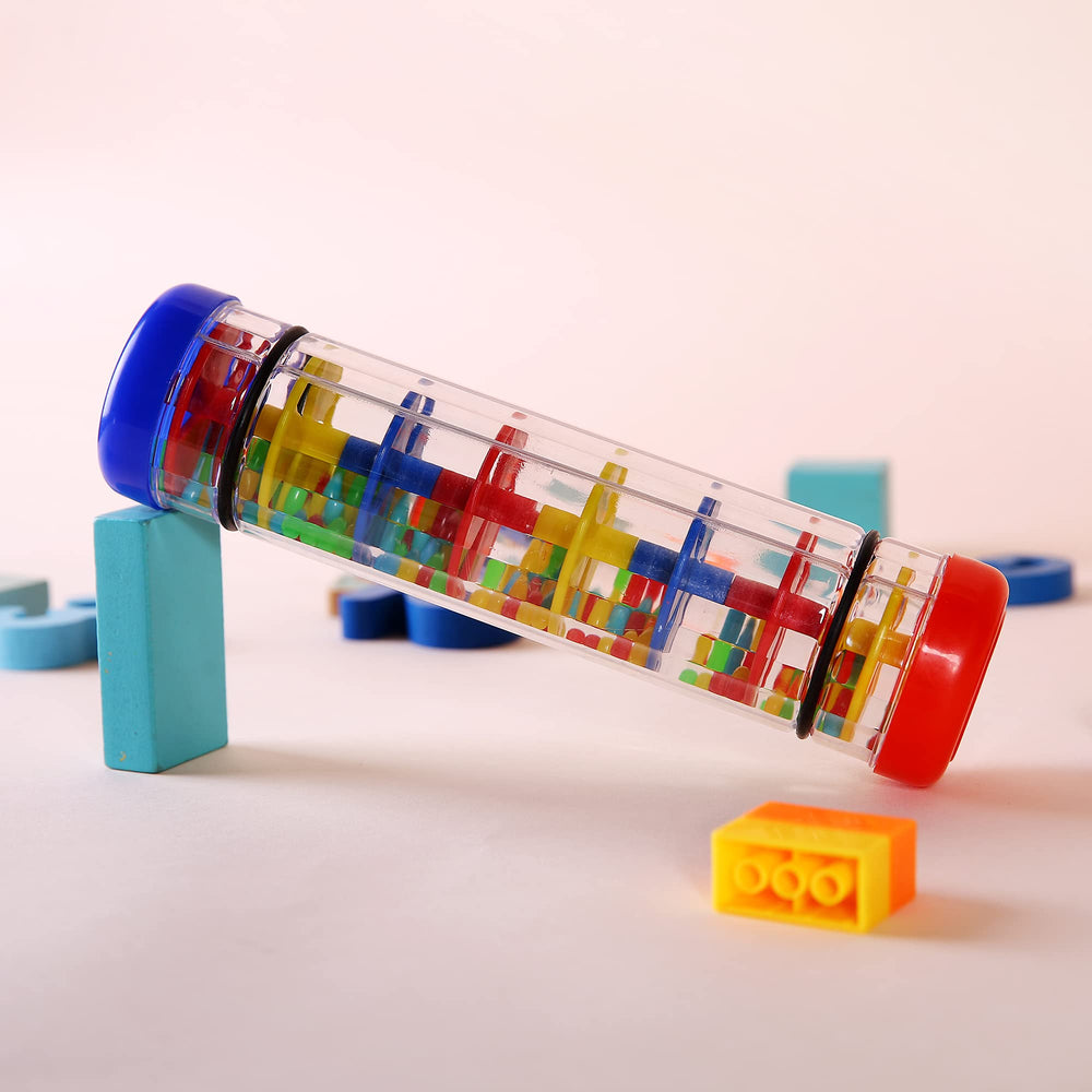 Kids enjoy shared sensory play with TDOCK Rainmaker rain sticks