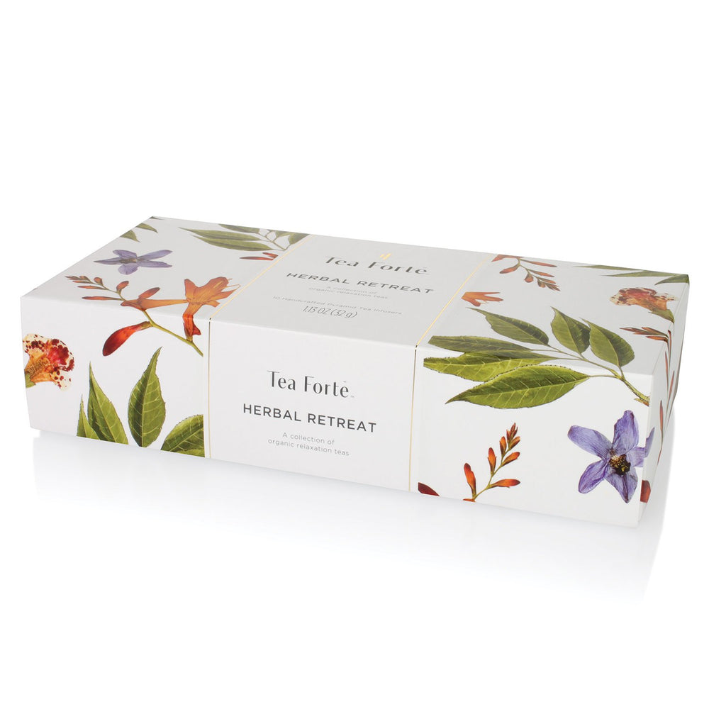 Tea Forte Blueberry Merlot infusion pyramid tea bag rich with berry notes