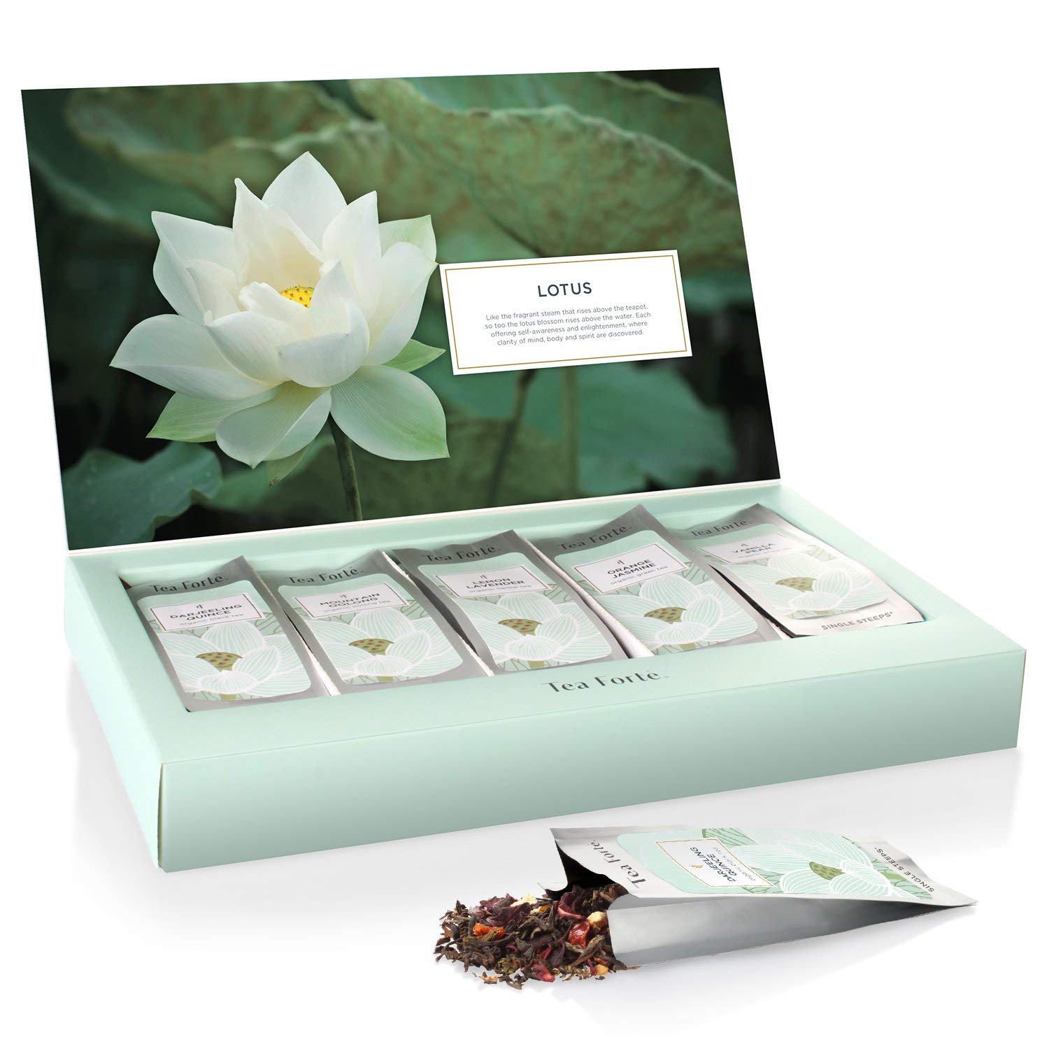 Tea Forte Darjeeling Quince pouch with nuanced afternoon flavor