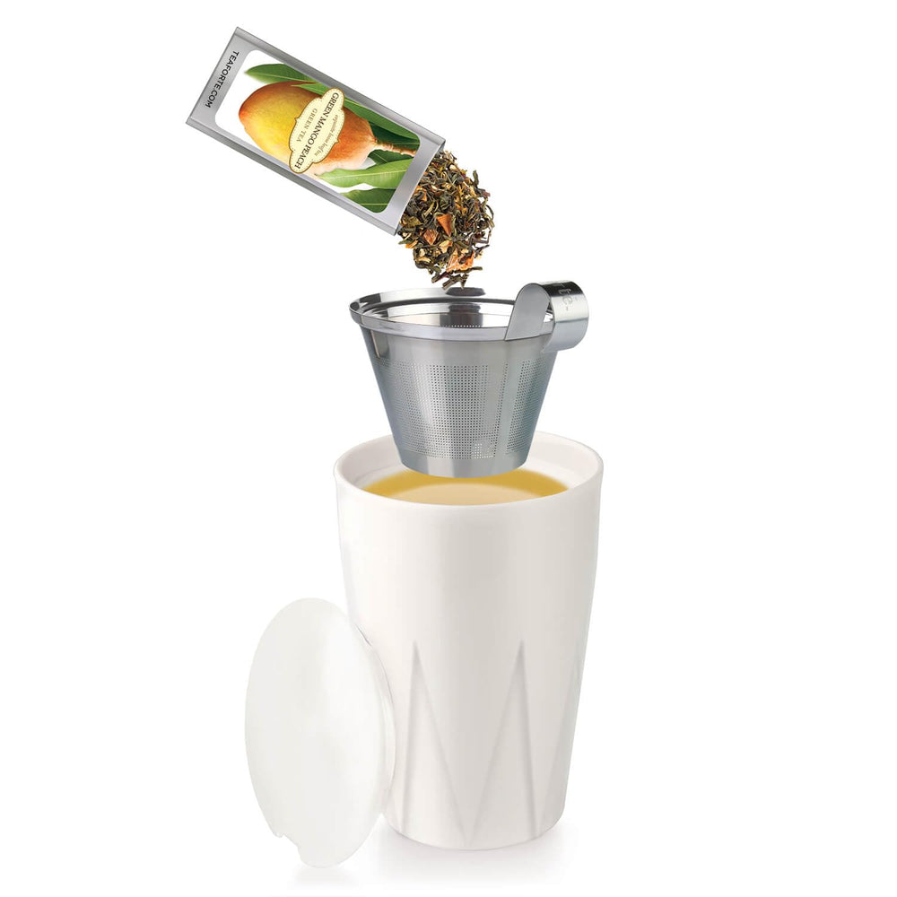 Tea Forte Darjeeling Quince tea pouch inviting refined sipping